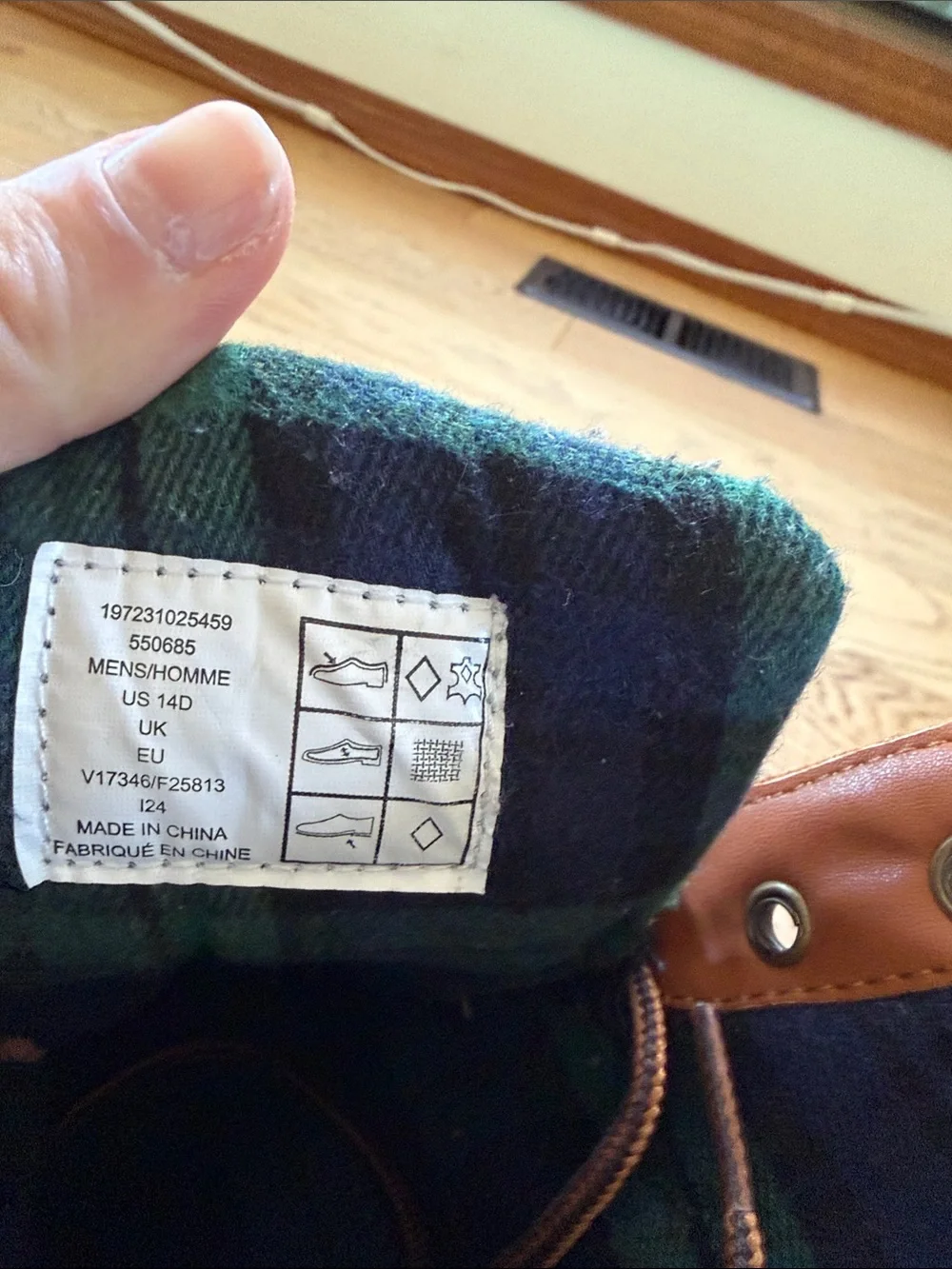 Land’s End Men's Brown and Black Waterproof Duck Boots -EUC